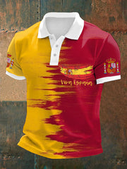 Hauts décontractés imprimés espagnols pour hommes