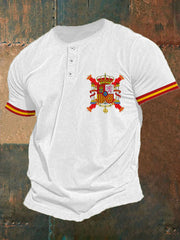 Tops décontractés imprimés Tercios Croix de Bourgogne d'Espagne pour hommes