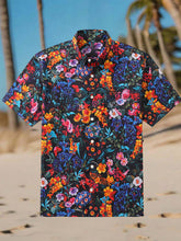 Chemise à manches courtes décontractée style rétro hawaïen pour hommes