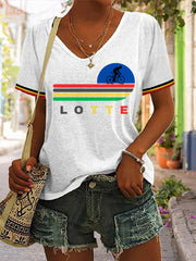 T-shirt col V Lotte Kopecky Femme