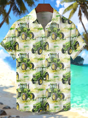Chemise de plage à manches courtes Tractor Casual pour hommes