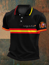 Hauts décontractés imprimés espagnols pour hommes