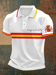 Hauts décontractés imprimés espagnols pour hommes