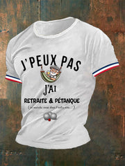 T-shirt à manches courtes J'Peux Pad J'ai Retraite & Petanque Homme