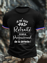T-shirt à manches courtes Je ne Suis Pas Retraite pour homme