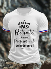 T-shirt à manches courtes Je ne Suis Pas Retraite pour homme