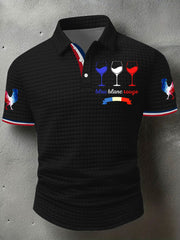 Chemise à manches courtes France Bleu Blanc Rouge Homme