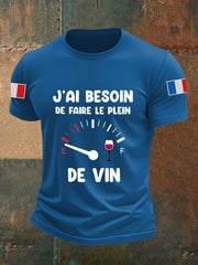 T-shirt à manches courtes Besoin De Faire Le Plein De Vin Homme