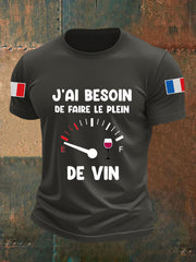 T-shirt à manches courtes Besoin De Faire Le Plein De Vin Homme
