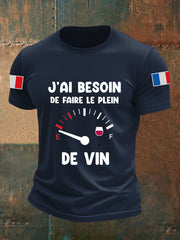 T-shirt à manches courtes Besoin De Faire Le Plein De Vin Homme