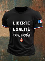 T-shirt à manches courtes Liberté égalité Rhum Arrangé Homme