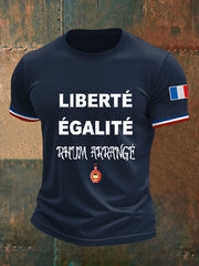 T-shirt à manches courtes Liberté égalité Rhum Arrangé Homme
