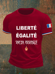 T-shirt à manches courtes Liberté égalité Rhum Arrangé Homme