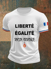 T-shirt à manches courtes Liberté égalité Rhum Arrangé Homme