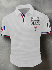 Chemise à manches courtes Bleu Blanc Rouge Homme