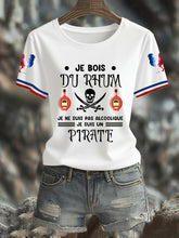 T-shirt à manches courtes Du Rhum C'est être Un Pirate Femme