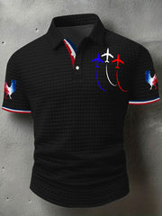 Chemise à manches courtes Bleu Blanc Rouge Homme