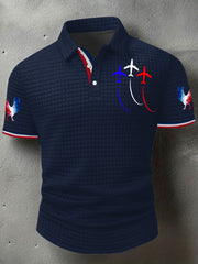 Chemise à manches courtes Bleu Blanc Rouge Homme