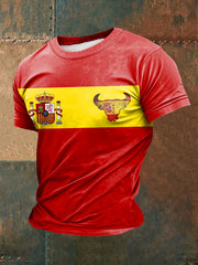 T-shirt à manches courtes imprimé Spanish Toro Homme