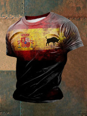 T-shirt à manches courtes imprimé Spanish Toro Homme