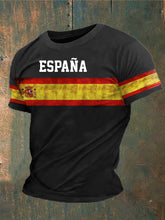 T-shirt imprimé de l'Espagne des hommes