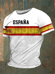 T-shirt imprimé de l'Espagne des hommes