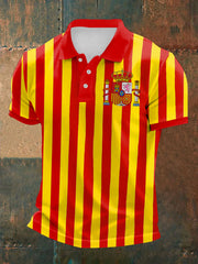 Top à manches courtes imprimé Espagne pour hommes