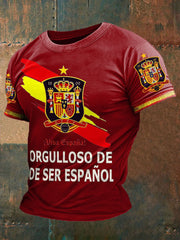T-shirt imprimé espagnol Spain Proud pour hommes