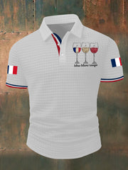 Chemise à manches courtes Bleu Blanc Rouge Homme