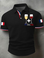 Chemise à manches courtes Bleu Blanc Rouge Homme