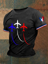 T-shirt à manches courtes Bleu Blanc Rouge Homme