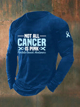 T-shirt décontracté imprimé sensibilisation au cancer de la prostate pour hommes