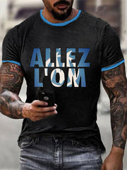 T-shirt à manches courtes Allez l'OM Homme