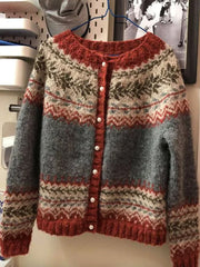 Pull islandais décontracté pour femmes Comfort Pearl Button Cardigan en tricot