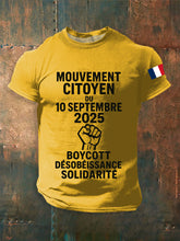 T-shirt à manches courtes Bloquons tout Le 10 Septembre Homme
