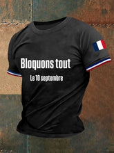 T-shirt à manches courtes Bloquons tout Homme