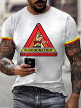T-shirt manches courtes Bloquons tout pour homme