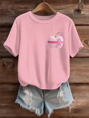 Pull Cozy Femme Rose Cancer Du Sein