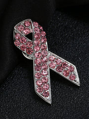 Broche rose cancer du sein pour femme