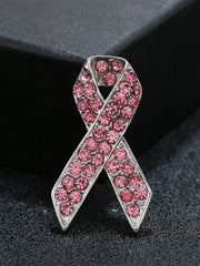Broche rose cancer du sein pour femme