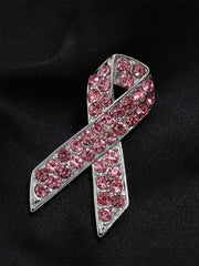 Broche rose cancer du sein pour femme