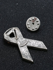 Broche rose cancer du sein pour femme