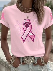 T-shirt à manches courtes Iron On pour femmes