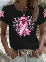 T-shirt à manches courtes Iron On pour femmes