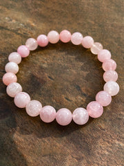 Sensibilisation au cancer du sein inspiré bracelet perle rose
