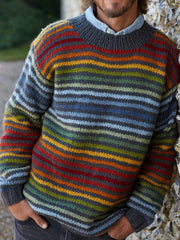 Tops à rayures automne et hiver pour hommes