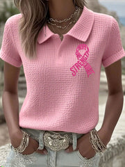 Sensibilisation au cancer du sein chez les femmes Espoir Force Amour Courage rose ruban