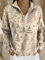 Merry Christmas Print à manches longues pour femmes