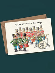 Douze jours d'ensemble de carte de Noël