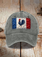 Chapeau Drapeau Français Le Coq Gaulois Unisexe